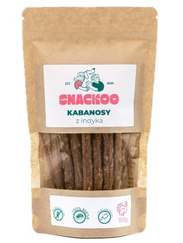 Kabanosy dla psa indyk 100% mięsa Snackoo 150g