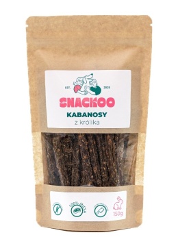 Kabanosy dla psa królik 100% mięsa Snackoo 150g
