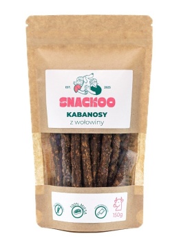 Kabanosy dla psa wołowina 100% mięsa Snackoo 150g
