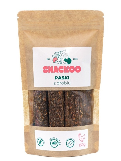 Smaczki dla psa - paski z drobiu