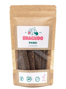 Przysmak dla psa paski mięsne kaczka 100% mięsa Snackoo 150g
