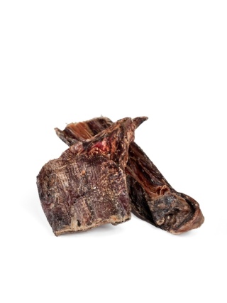 Naturalny suszony gryzak dla psa przełyki płaskie wołowe 200g