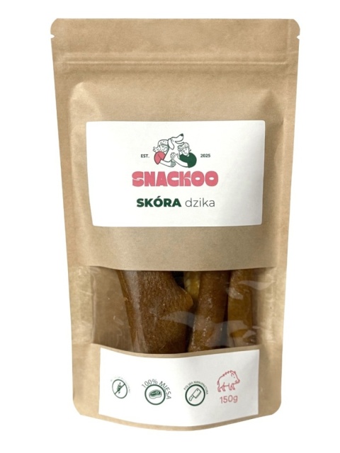 Naturalny suszony gryzak dla psa skóra dzika 150g