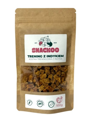 Smaczki dla psa indyk 100% mięsa Snackoo 100g