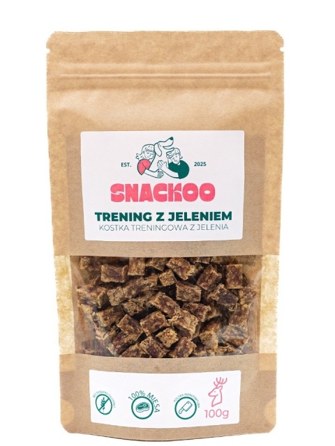 Smaczki dla psa – kostka treningowa z jelenia