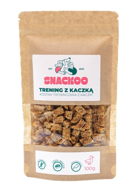 Smaczki dla psa – kostka treningowa z kaczki