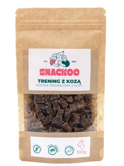 Smaczki dla psa koza 100% mięsa Snackoo 100g