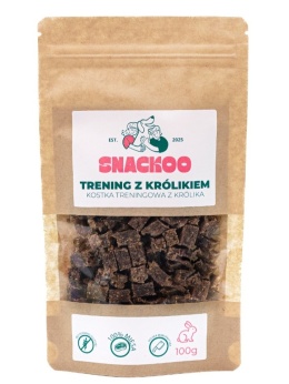 Smaczki dla psa królik 100% mięsa Snackoo 100g