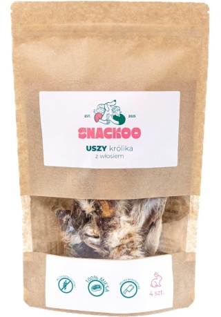 Uszy królika z włosiem 4szt.