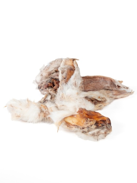 Uszy królika z włosiem 4szt.